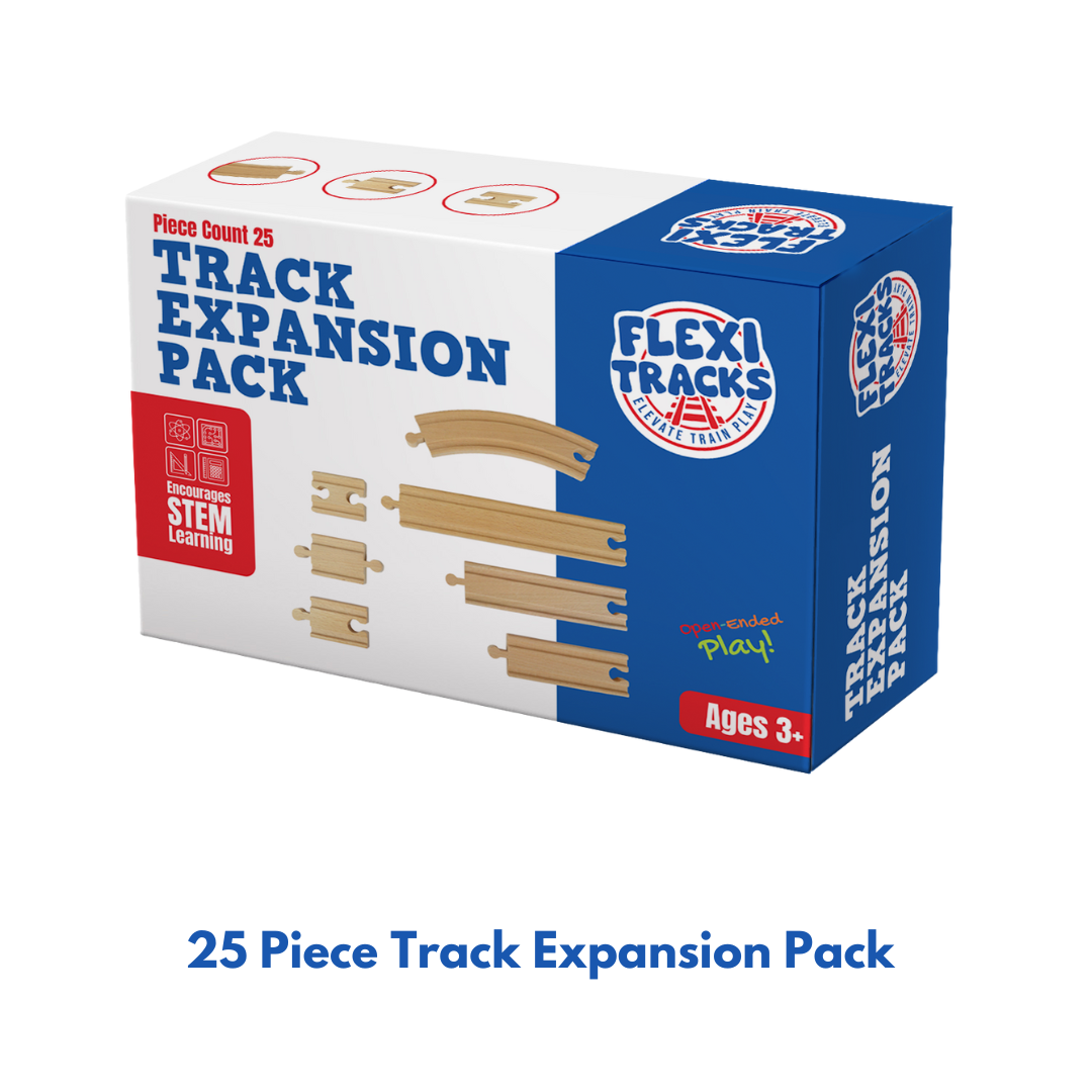 25-Piece Wooden Track Expansion Pack