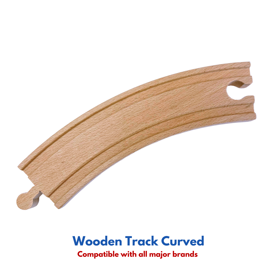 8 x Wooden Track Curved