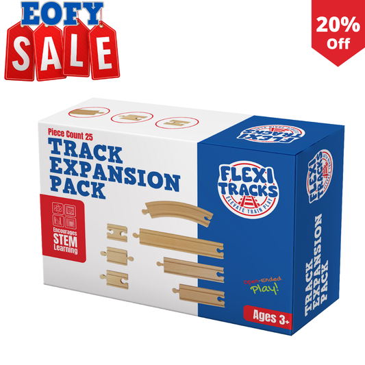 25-Piece Wooden Track Expansion Pack