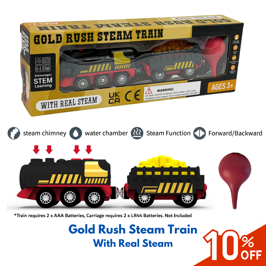 Gold Rush Steam Train - With REAL Steam