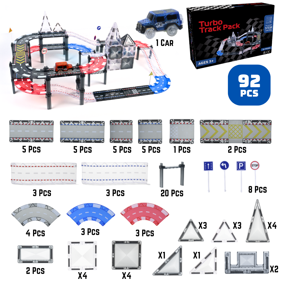 2 x 92Pcs Turbo Race Track